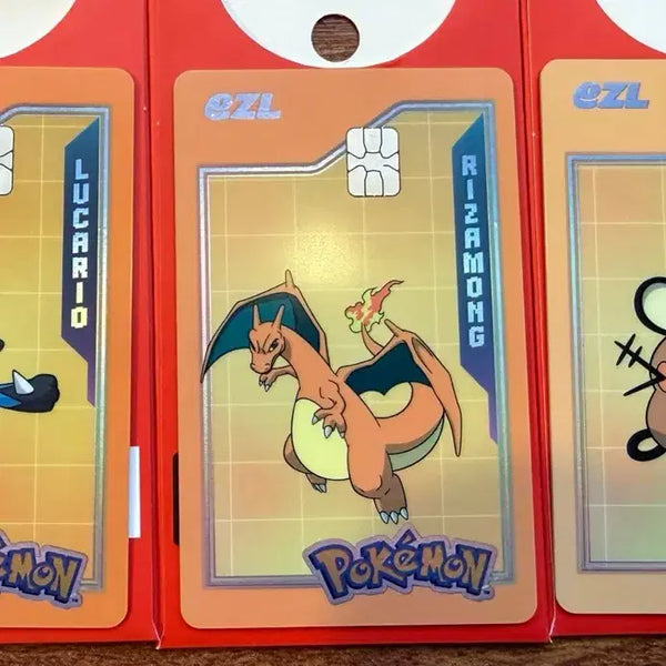 [BUNJANG] Izle Pokemon Transportation Card Bundle (Lucario, Charizard, Dedenne) / 이즐 포켓몬 교통카드 - 일괄판매 (루카리오 리자몽 데덴네)