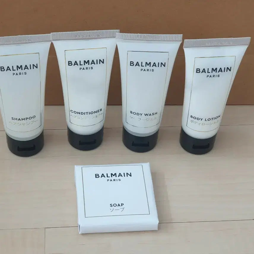 [BUNJANG] Balmain Amenities 5-Piece Set / 명품 발망 어메니티 5종 세트