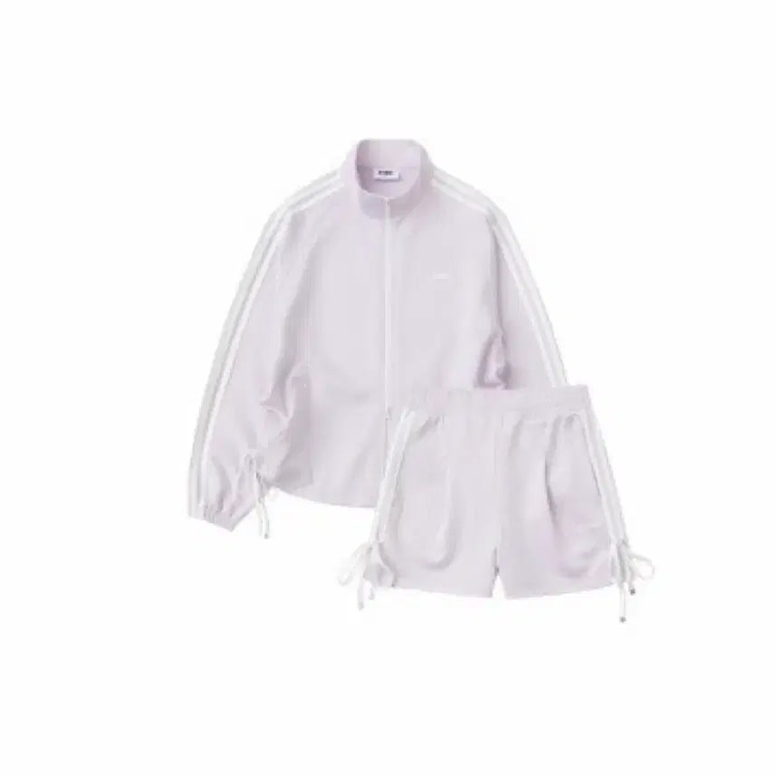 [BUNJANG] NERDY Women's Ribbon Track Set Light Purple Top + Bottom Bundle Set / 널디 우먼스 리본 트랙 세트 라이트퍼플컬러 상의+하의 일괄