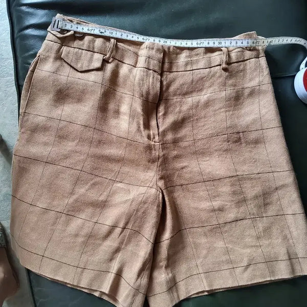 [BUNJANG] J by Linen Checkered Shorts / J BY린넨반바지