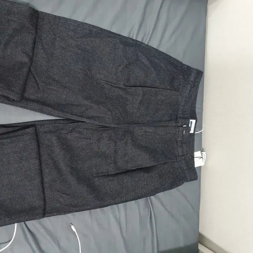 [BUNJANG] Black Wide Denim Pants / 블랙 와이드 데님 새상품