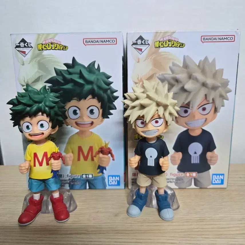 [BUNJANG] My Hero Academia Ichiban Kuji Two Heroes Chibi Izuku Midoriya (C Prize) & Katsuki Bakugo (E Prize) Figures / 히로아카 나히아 나히아 제일복권 두사람의 동경 치비 미도리야 C상 바쿠고 E상