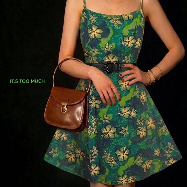 [BUNJANG] Vintage Style Short Sleeve/Sleeveless Mini Dress for Women / Q1335 미니원피스 여성롱원피스 반팔원피스 나시원피스 빈티지샵 여자니트원피스