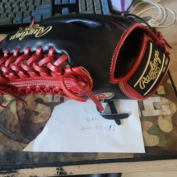 [BUNJANG] Rawlings Pro Preferred Baseball Glove Black/Red / 롤링스프로프리퍼드 야구글러브 블랙/레드
