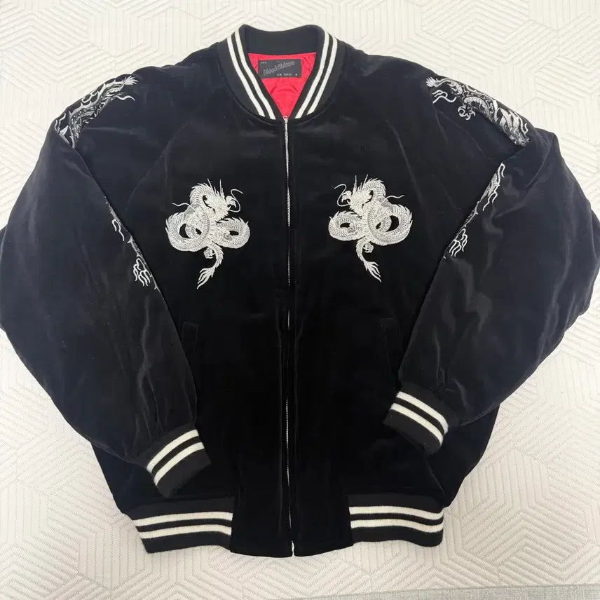[BUNJANG] Hoshihime Dragon Velvet Sukajan Jacket / 호시히메 스카쟌 백룡