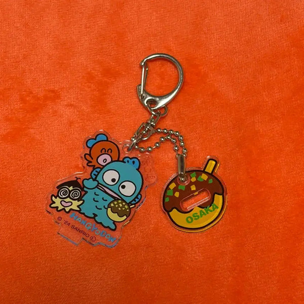 [BUNJANG] Hangyodon Acrylic Keychain Osaka Takoyaki / 일본 현지구매 한교동 아크릴 키체인 키링