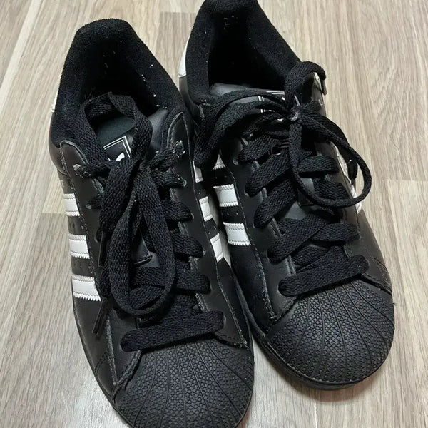 [BUNJANG] Adidas Superstar Black Men's Shoes / 아디다스 슈퍼스타 블랙 240mm