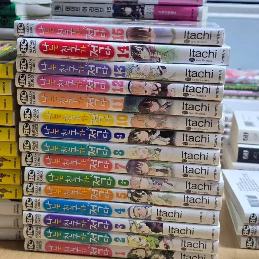 [BUNJANG] Haganai: I Don't Have Many Friends Manga Complete Set Volumes 1-15 / 나는 친구가 적다 만화책 1~15권