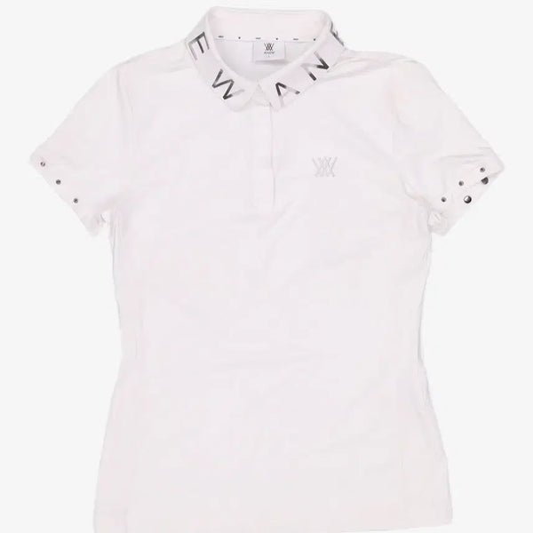 [BUNJANG] Anew Golf Women's White Short-Sleeve Performance T-Shirt / 어뉴골프 여성 골프웨어 화이트 반팔 39만원짜리 팝니다.
