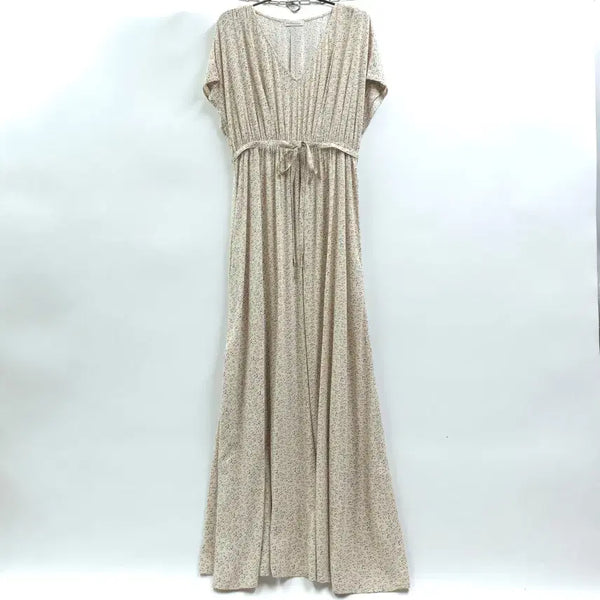 [BUNJANG] Earth Music & Ecology Belt Flower Maxi Dress / earth music & ecology 어스 뮤직앤에콜로지 벨트 플라워 롱원피스 맥시원피스 C589