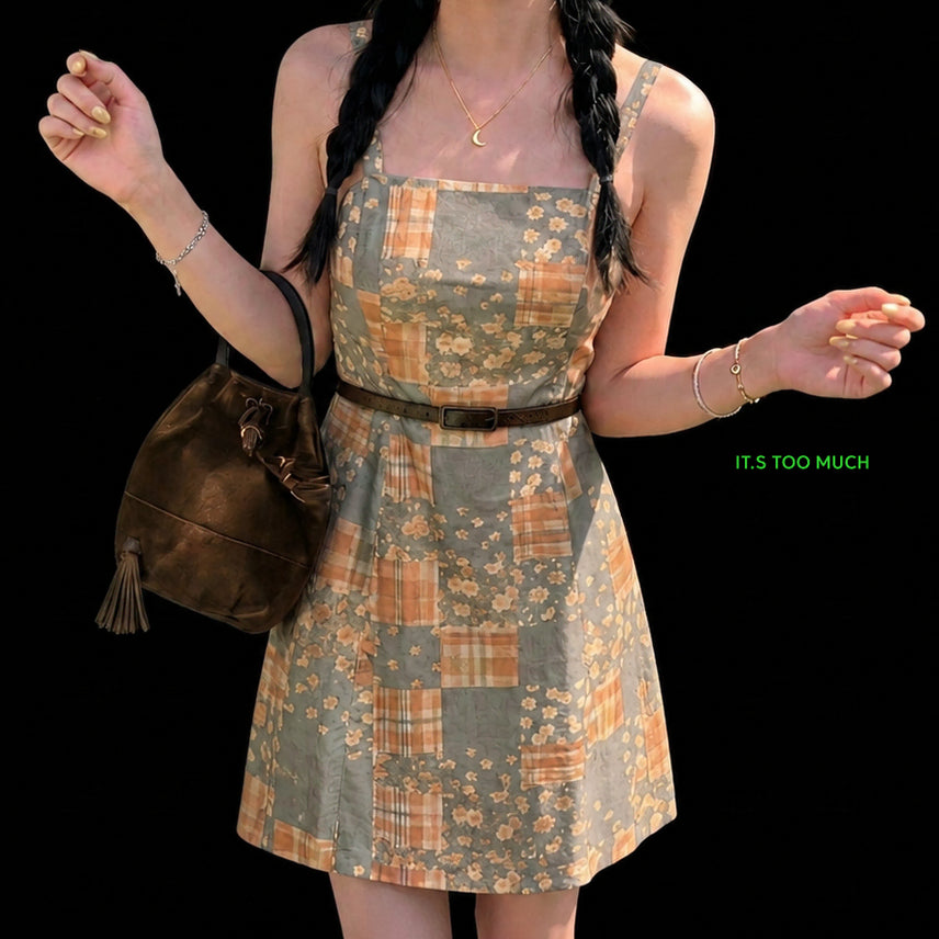 [BUNJANG] Vintage Mini Dress / Q1338 여성미니원피스 롱원피스 반팔원피스 나시원피스 빈티지샵 여자니트원피스