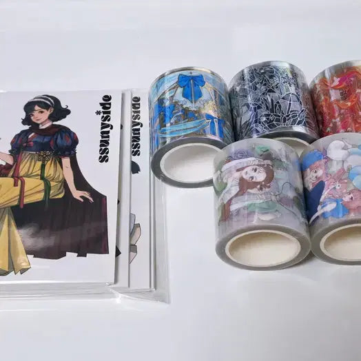 [BUNJANG] Park Roll, Character PET, Stickers Bundle / 일괄) 박롤 인물PET 인물인스 까만너구리 다꾸 인물집 마테 스티커