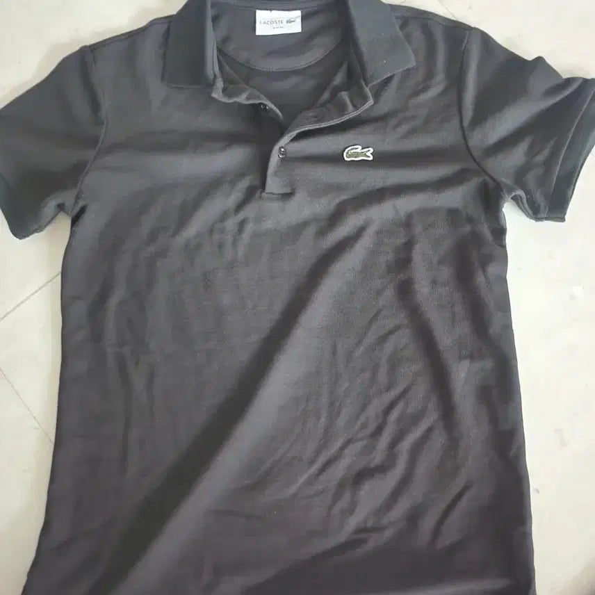 [BUNJANG] Lacoste Black Polo T-Shirt / 라코스테 카라티 블랙