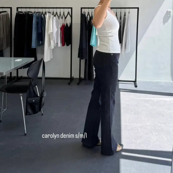[BUNJANG] Klue Carolyn Bootcut Raw Denim Jeans / shop klue 샵 클루 carolyn 부츠컷 생지 데님