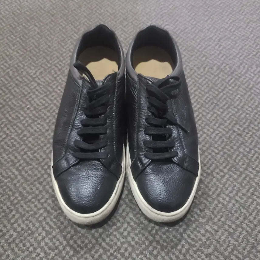 [BUNJANG] ST Dupont Men's Black Leather Sneakers / 남성 가죽 ST Dupont 스니커즈 블랙