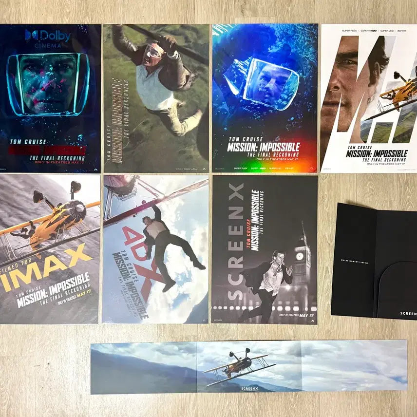 [BUNJANG] Mission Impossible: Dead Reckoning Special Theater Poster Set (8 Types) / <미션 임파서블-파이널 레코닝> 특별관 포스터 8종 전종 일괄