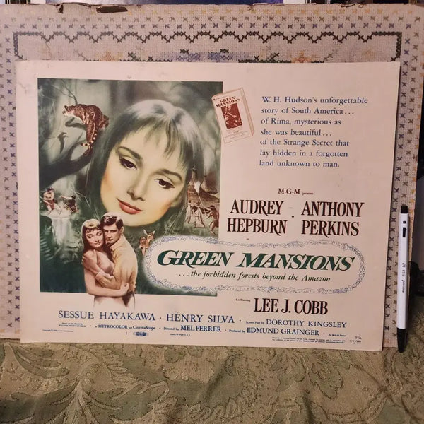 [BUNJANG] Green Mansions 1959 Movie Lobby Card Poster - Audrey Hepburn, Anthony Perkins / 1959년 미국  영화 그린 맨션스(Green Mansions).로비카드(포스터) 36.2cmX28.2cm 오드리 헵번(Audrey Hepburn).앤소니 퍼킨스(Anthony P