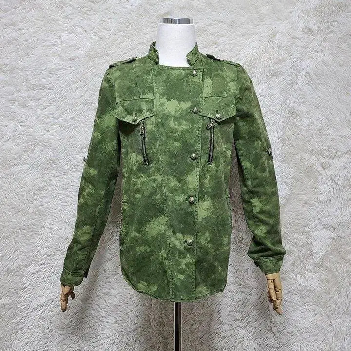 [BUNJANG] EGOIST Genuine Women's Military Camo Jacket (Size 55) / 에고이스트 정품 여자 가을춘추용 여성용 밀리터리 카모점퍼자켓55