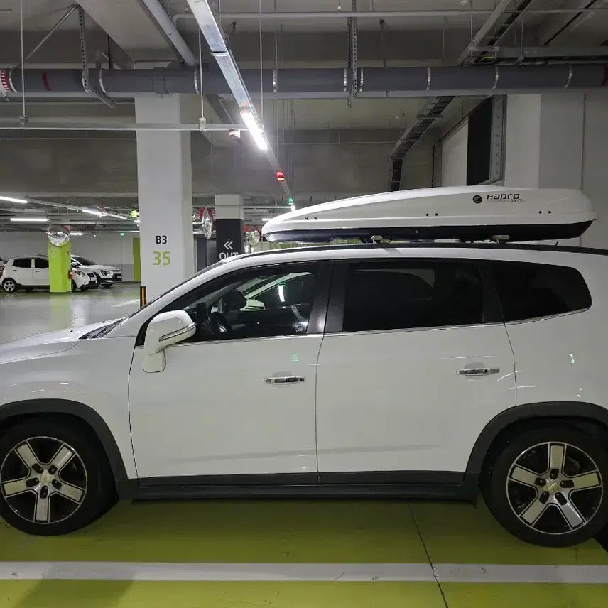 [BUNJANG] Orlando Low-Profile Crossbars with Hapro Zenith 8.6 Roof Box / [대구] 올란도 저상가로바와 하프로 제니스 8.6 루프박스