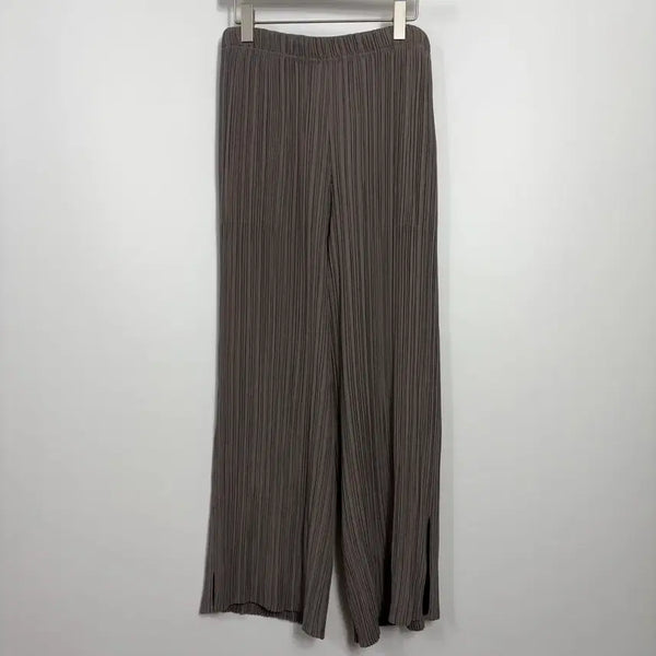 [BUNJANG] Pleatseme Grey Wide Pants (Plus Size 88~) / 플리츠미 그레이 와이드팬츠 plus(88~)사이즈