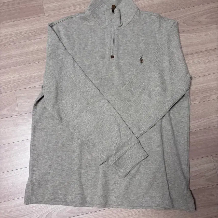[BUNJANG] Polo Ralph Lauren Herringbone Pattern 1/4 Zip Sweatshirt / 폴로 랄프로렌 헤링본 패턴 1/4 지퍼 스웨트
