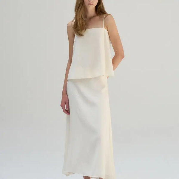 [BUNJANG] Sie Pia Sleeveless Blouse Ivory / Sie 시에 피아 슬리브리스 블라우스