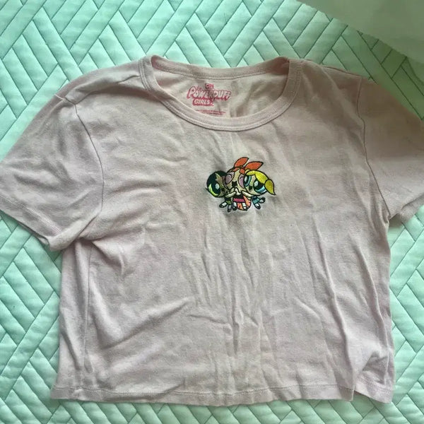 [BUNJANG] Vintage Powerpuff Girls Short Sleeve T-Shirt / 빈티지 파워퍼프걸 반팔티