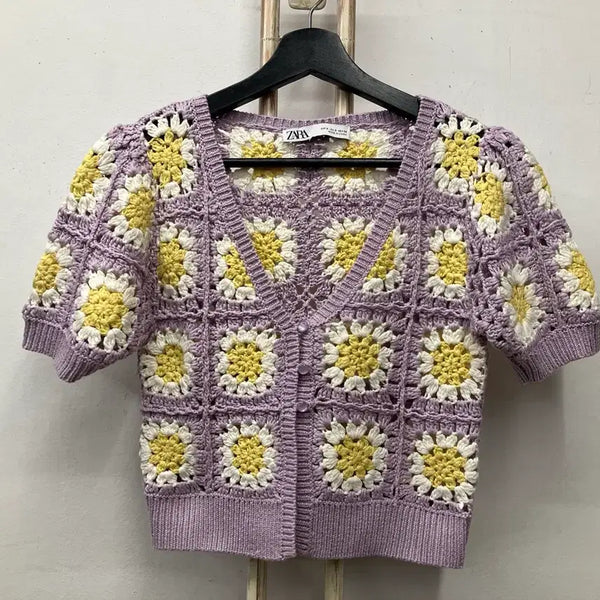 [BUNJANG] ZARA Knit Short Sleeve Top EUR-S / 자라(ZARA) 니트 반팔 EUR-S