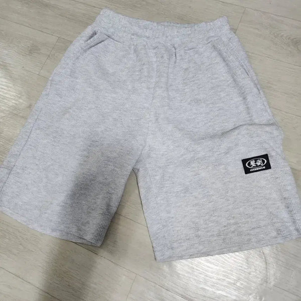 [BUNJANG] APDO Waffle Basic Shorts White-Grey L / 압도 와플 베이직 반바지 화이트그레이 L