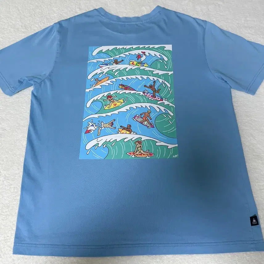 [BUNJANG] Le Coq Sportif Surfing T-Shirt Blue / 르꼬끄 서핑 반팔티 L