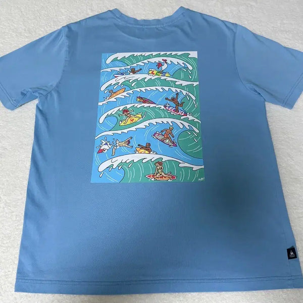 [BUNJANG] Le Coq Sportif Surfing T-Shirt Blue / 르꼬끄 서핑 반팔티 L
