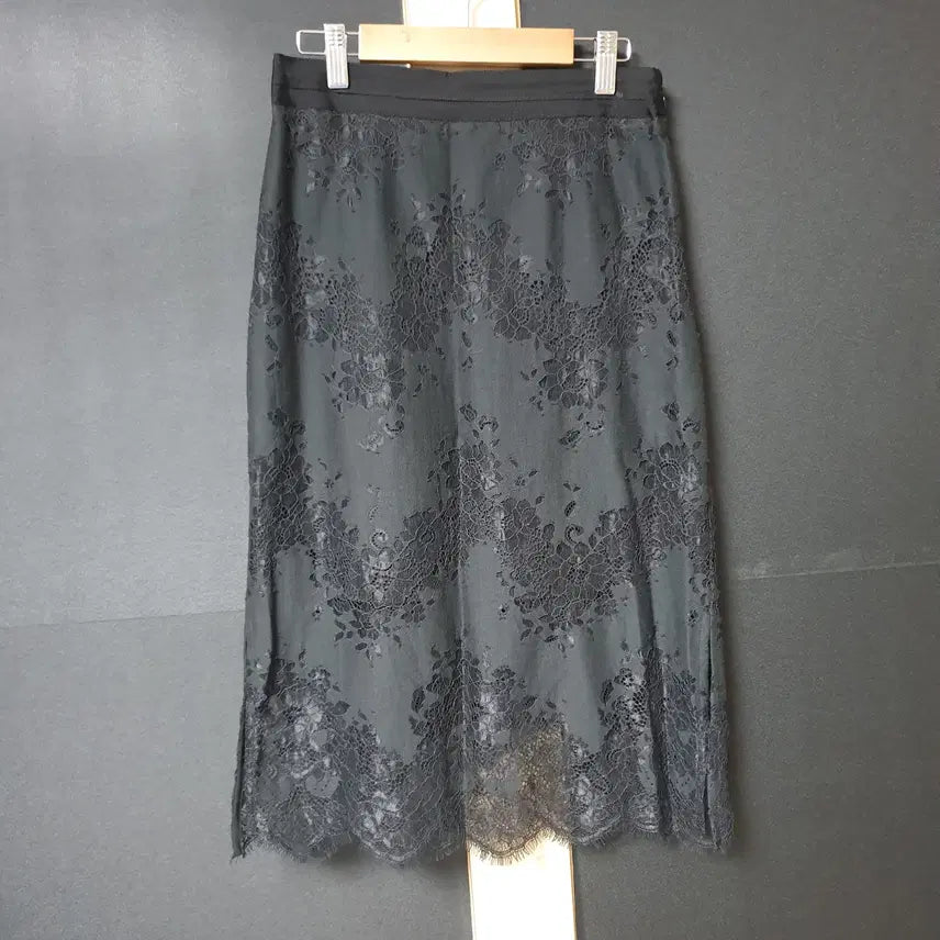 [BUNJANG] Sisley Genuine Lace Midi Skirt / 진짜만원 시슬리 정품 레이스 미디스커트 55