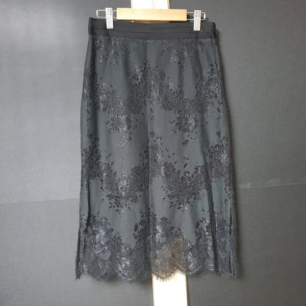 [BUNJANG] Sisley Genuine Lace Midi Skirt / 진짜만원 시슬리 정품 레이스 미디스커트 55