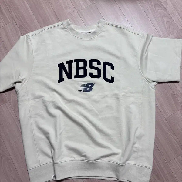 [BUNJANG] New Balance NBSC Sweatshirt Light Beige / 뉴발란스 NBSC 맨투맨 라이트 베이지