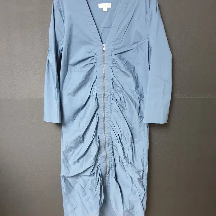 [BUNJANG] Cos Genuine Shirring Zipper Long Dress / 진짜만원 코스 정품 셔링지퍼 롱원피스 44 55 스판면
