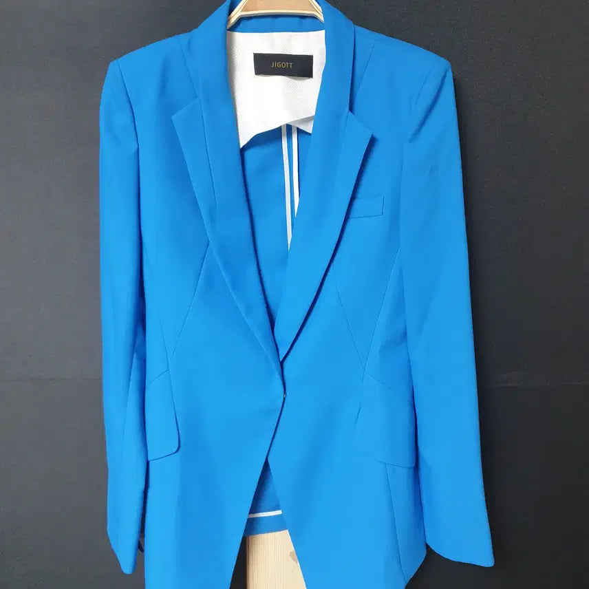 [BUNJANG] JIGOTT Women's Spring/Summer Blazer Jacket Blue Size 55 / 진짜만원 JIGOTT 정품 봄여름자켓 55 블루