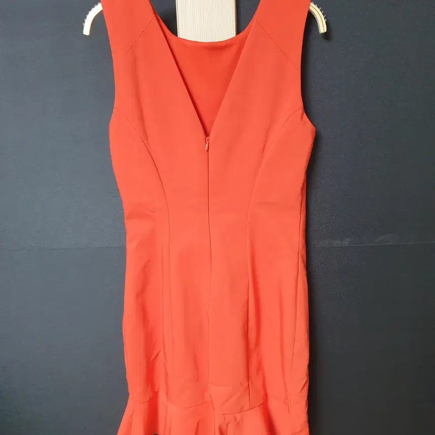 [BUNJANG] Zara Ruffled Hem Mini Dress - Red (M) / 진짜만원 자라 밑단프릴 66 미니원피스 레드