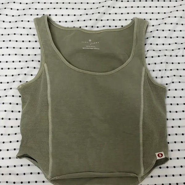 [BUNJANG] Buddha Moodra Side Rib Tank Top S / 부디무드라 사이드 립 탱크탑 s