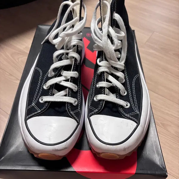 [BUNJANG] Converse Run Star Hike Black High Top Sneakers / 컨버스 런스타 하이크 블랙 하이탑