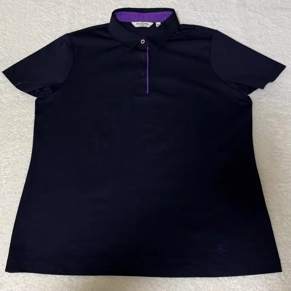 [BUNJANG] Henry Cotton Women's Golf Polo Shirt Dark Navy / 헨리코튼 골프 여성 카라티 100