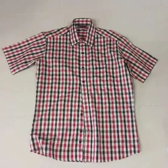 [BUNJANG] Beverly Hills Polo Club Men's Check Short Sleeve Shirt / 폴로클럽 남성 체크 셔츠