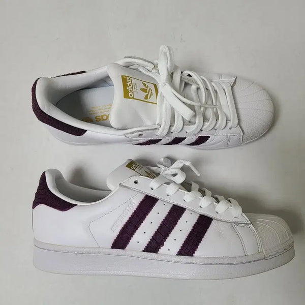 [BUNJANG] Adidas Superstar Leather Burgundy 255-260mm / 255~260mm 아디다스 슈퍼스타