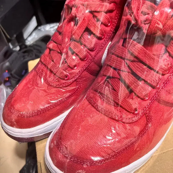 [BUNJANG] 1994 Nike Air Force 1 High Canvas Red/White Vintage Sneakers (Size 270) / 94년 나이키 에어포스 1 하이 cvs 신품