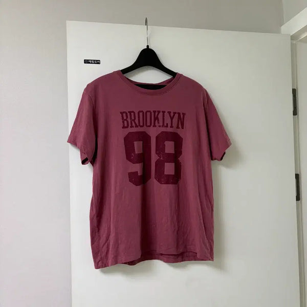 [BUNJANG] TOPTEN Brooklyn Short Sleeve T-Shirt Pink L / 탑텐 브루클린 반팔티 핑크 L
