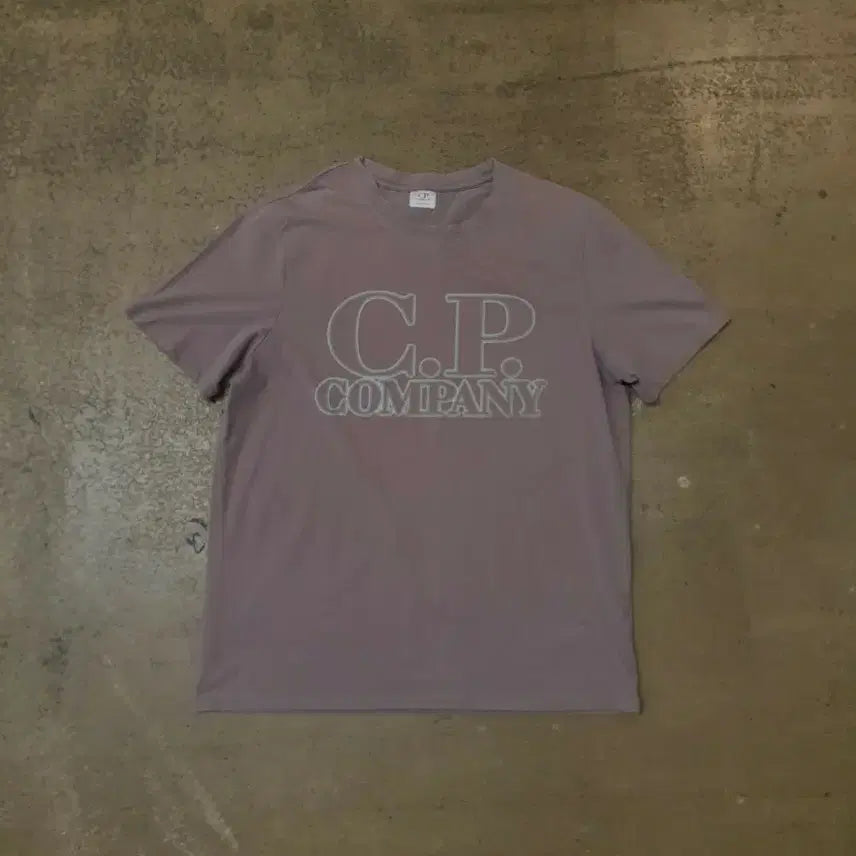 [BUNJANG] C.P. Company Logo Short Sleeve T-Shirt Lavender XXL / C.P. 컴퍼니 로고 반팔티 라벤더 XXL
