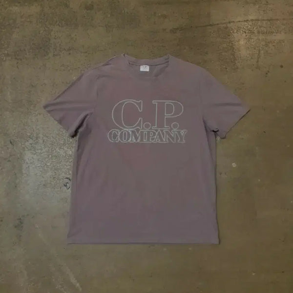 [BUNJANG] C.P. Company Logo Short Sleeve T-Shirt Lavender XXL / C.P. 컴퍼니 로고 반팔티 라벤더 XXL