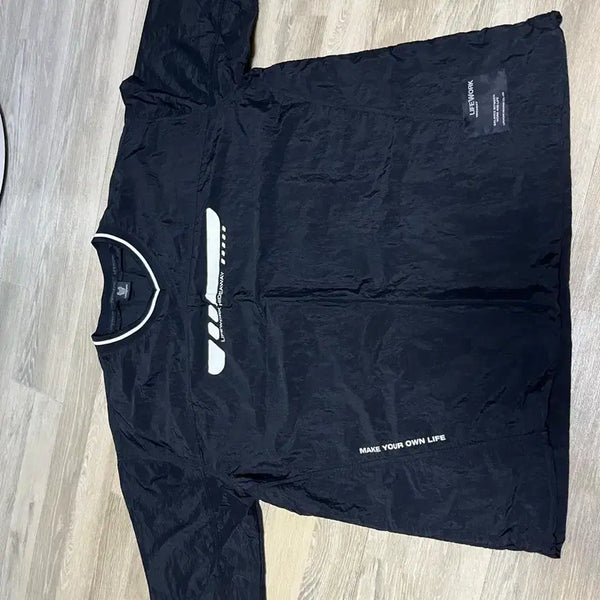 [BUNJANG] Life Work Black Short Sleeve T-Shirt / 라이프워크 반팔티 검정색