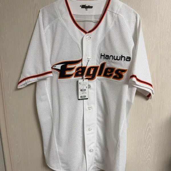 [BUNJANG] Hanwha Eagles White Baseball Uniform Size 100 / 한화 이글스 유니폼 화이트 100사이즈 팜