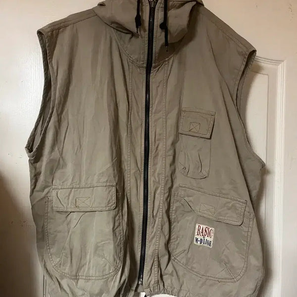 [BUNJANG] Basic M-Dine Vest Khaki / 베이직 M-DINE 조끼 카키