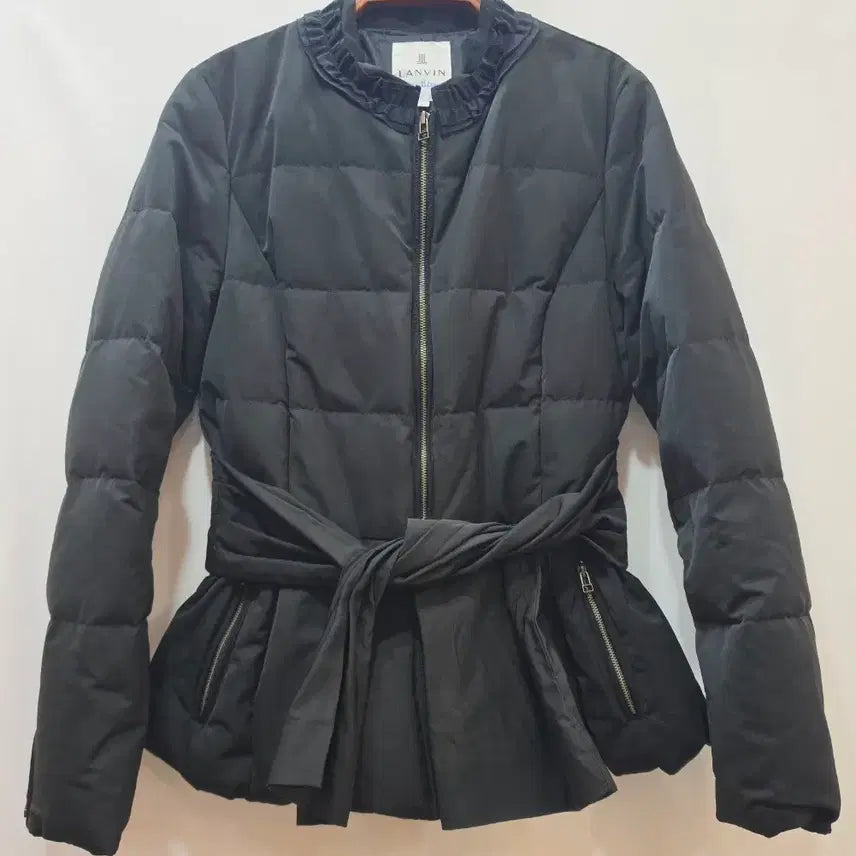 [BUNJANG] LANVIN en Bleu Frill Neck Peplum Belted Down Puffer Jacket / (정품)랑방앙블루 프릴 넥 페플럼 벨티드 다운 패딩